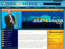 Tablet Screenshot of jesusthesaviour.co.za